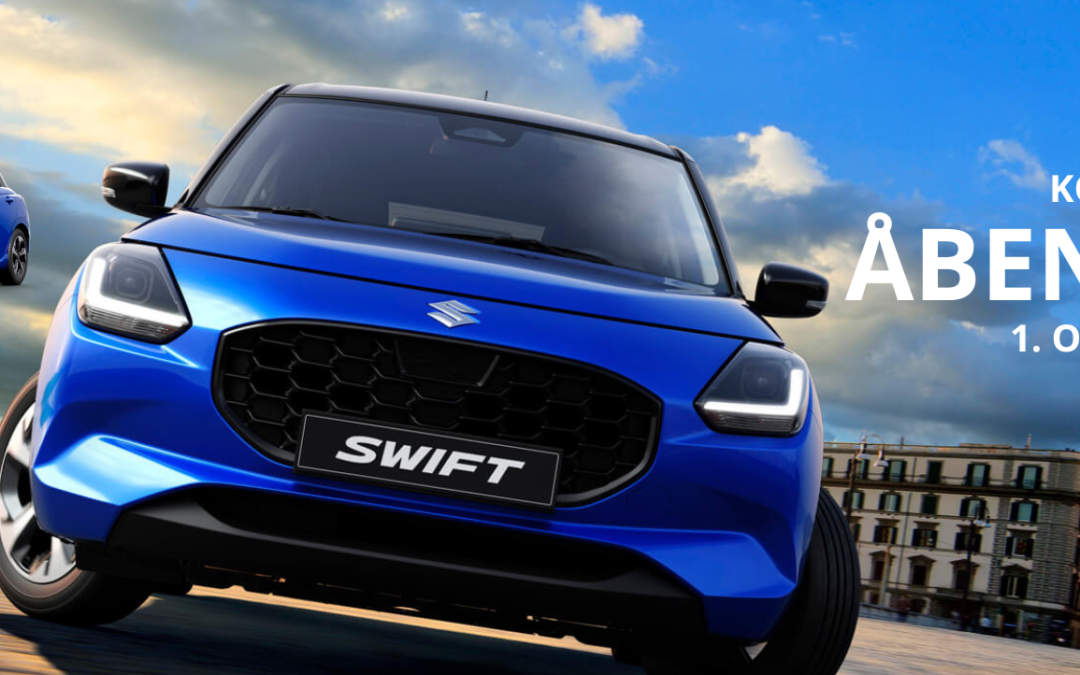 Blogbillede ny Suzuki Swift hos DK Automobiler